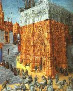 Jean Fouquet The Building of a Cathedral France oil painting reproduction